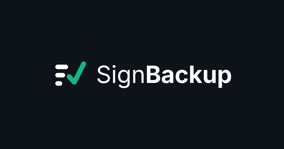 SignBackup önizleme